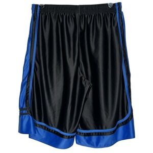 Basketball Shorts Men's Choice Apparel Size XL Black Blue Zip Pockets